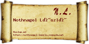 Nothnagel László névjegykártya